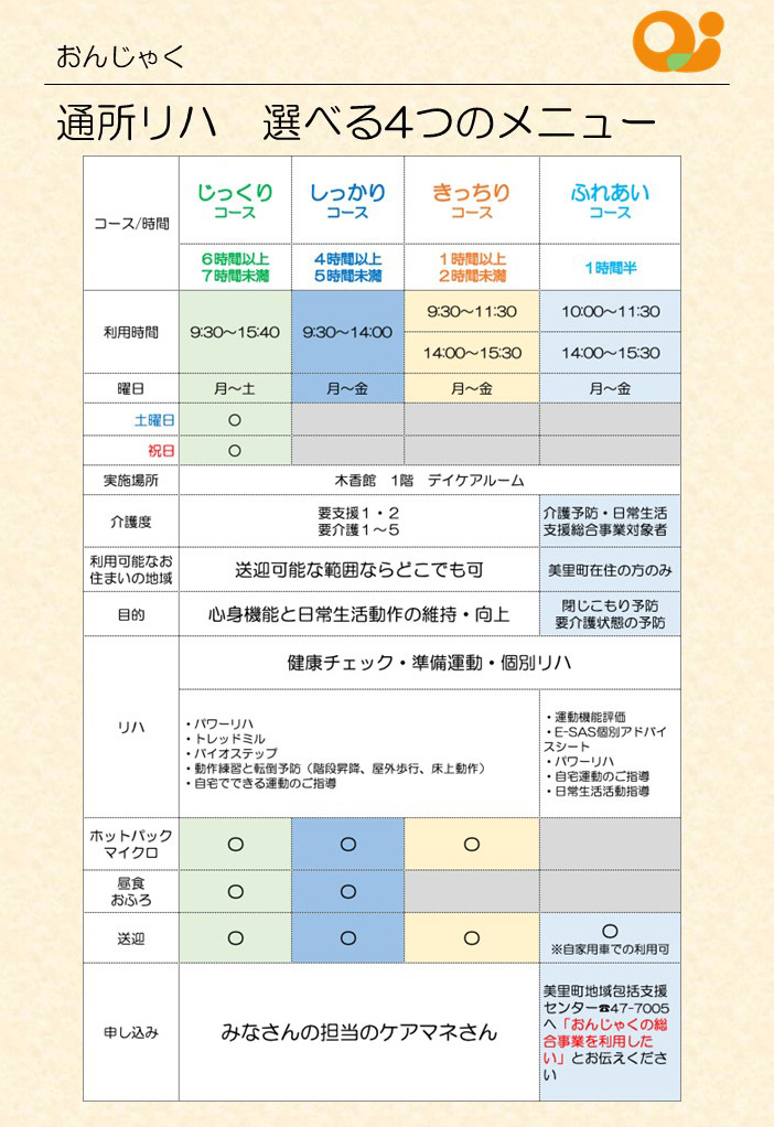 選べるコース